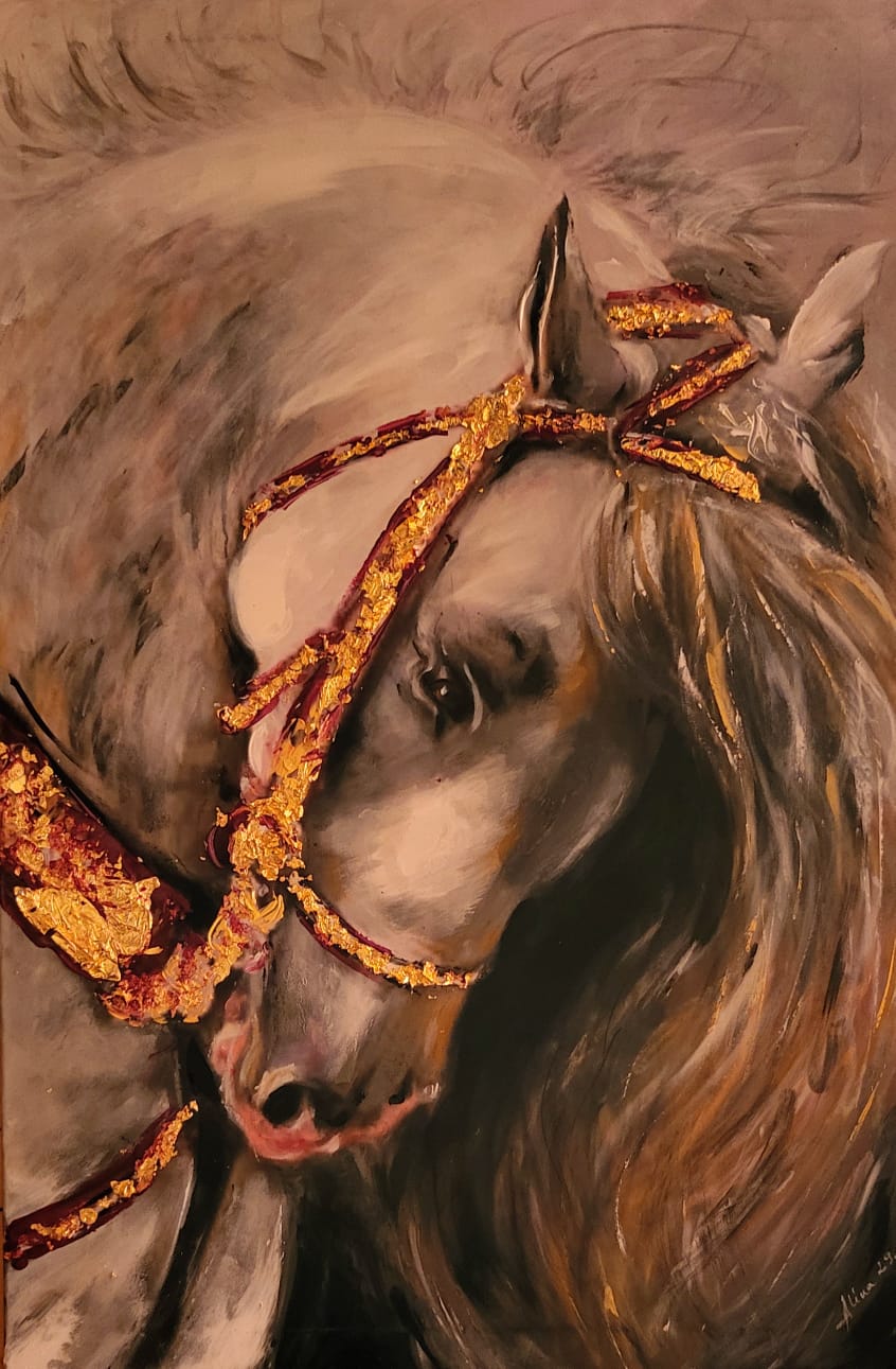 ArteDiAlina.com painting: A horse with no name